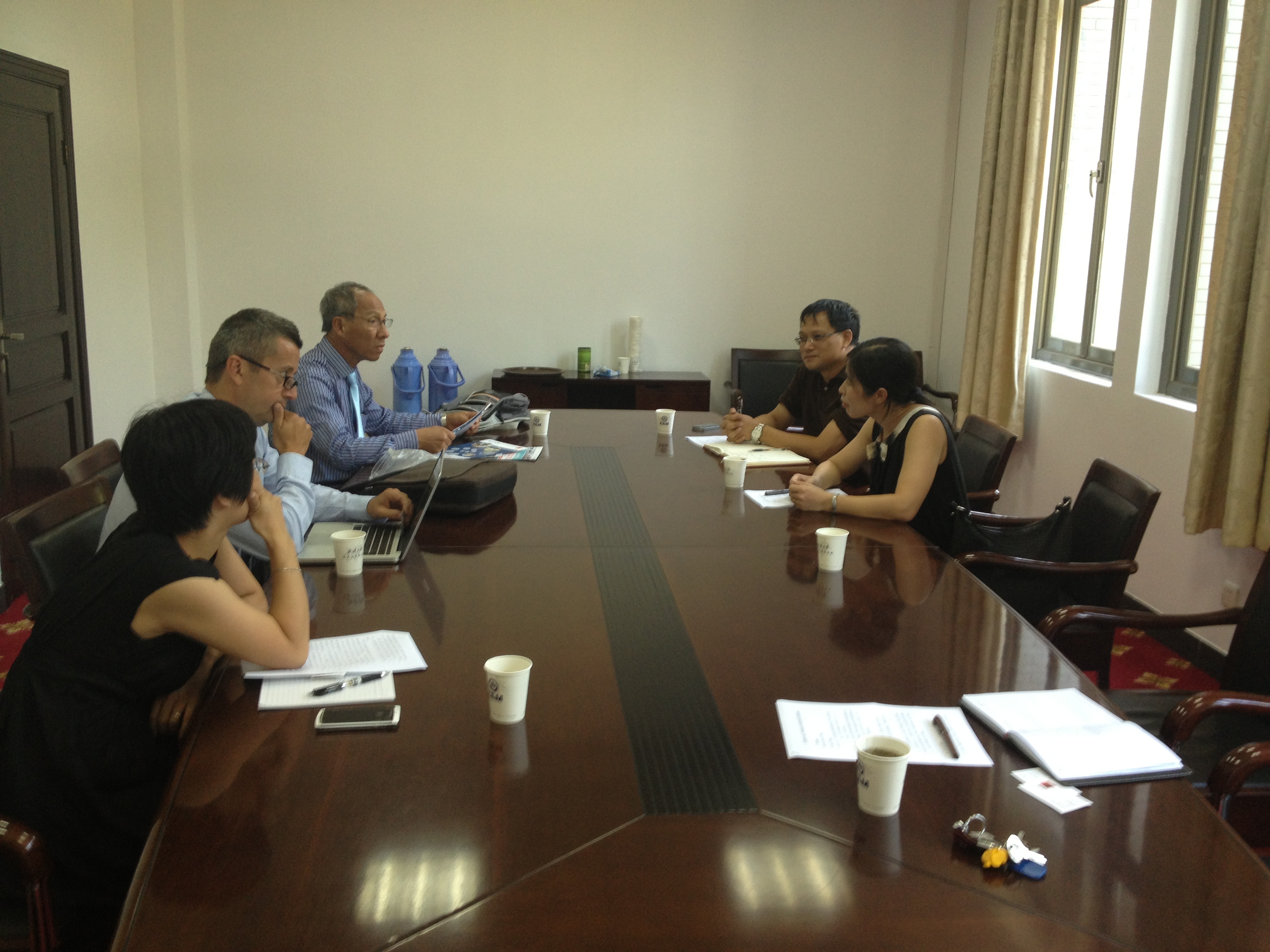 2013-8-30法国图卢兹副校长访问太阳成官网.JPG